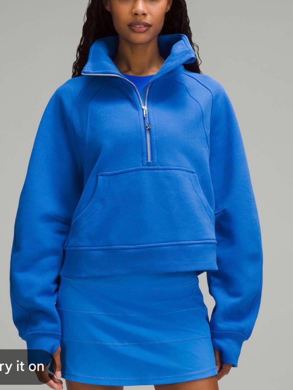 Lululemon half zip scuba funnel neck